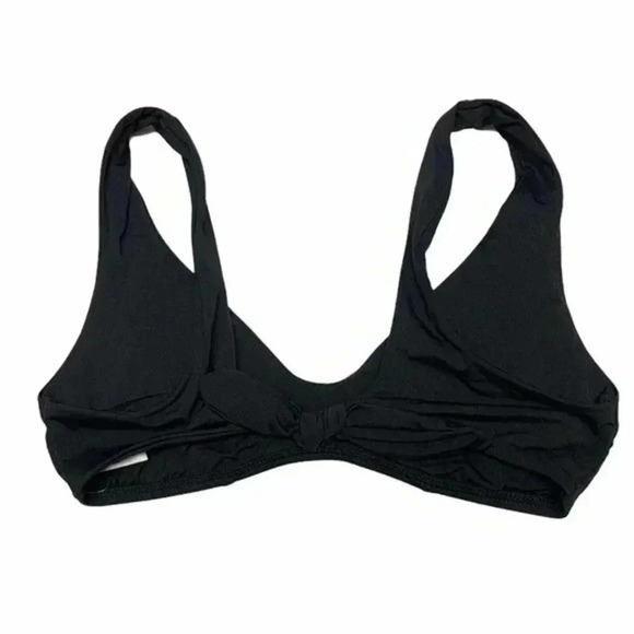 Becca Black Swim Top with Back Knot - Picture 3 of 6